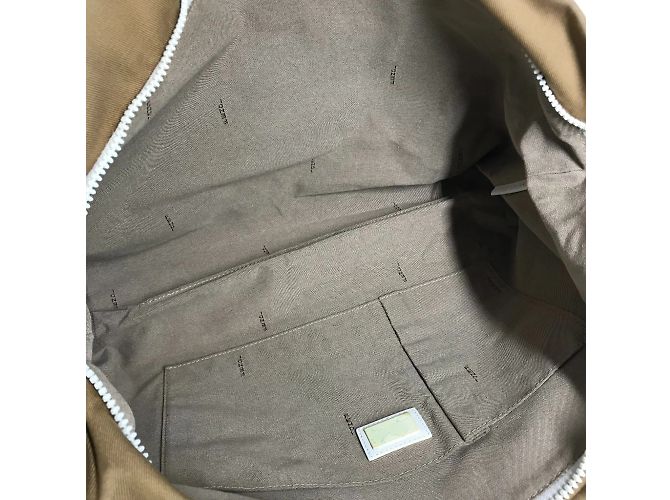 Fendi 8BH185 FF Große Tote Tasche Weiß Beige - Ansicht 7