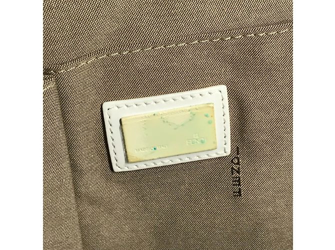 Fendi 8BH185 FF Große Tote Tasche Weiß Beige - Ansicht 9