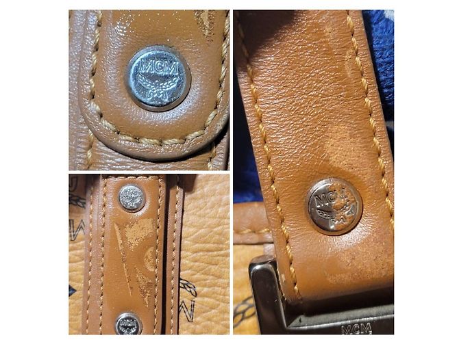 Borsa tote MCM Cognac Visetos marrone - vista 11