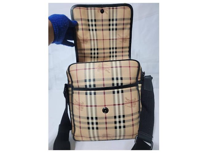 Burberry Messenger Crossbody Shoulder Bag BeigeBlack - view 11