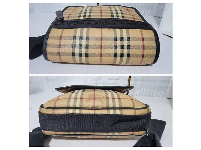 Burberry Messenger Crossbody Shoulder Bag BeigeBlack - view 12