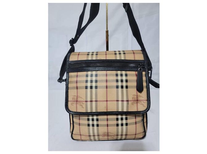 Burberry Messenger Crossbody Shoulder Bag BeigeBlack - view 3