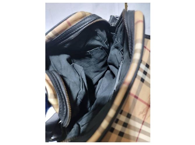 Burberry Messenger Crossbody Shoulder Bag BeigeBlack - view 6