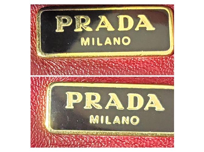 Borsa PRADA Saffiano Tri-Color Turn Lock Bianco Rosso Nera Nero - vista 4