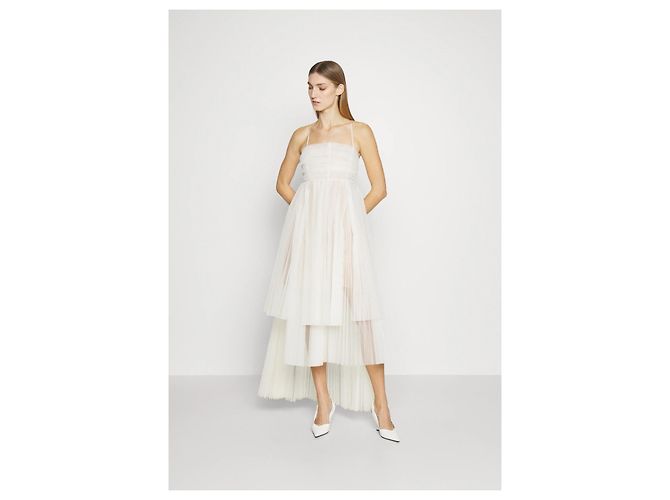 Dice Kayek Kleid Off White Polyamid - Ansicht 2