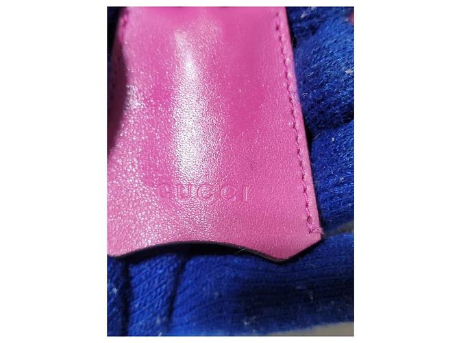 Borsa a spalla media Padlock in pelle GG Supreme monogramma beige/rosso ibisco di GUCCI Rosa - vista 11