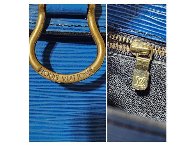 LOUIS VUITTON Epi Saint Cloud GM Schultertasche Blau - Ansicht 10