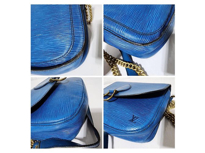 LOUIS VUITTON Epi Saint Cloud GM Schultertasche Blau - Ansicht 12