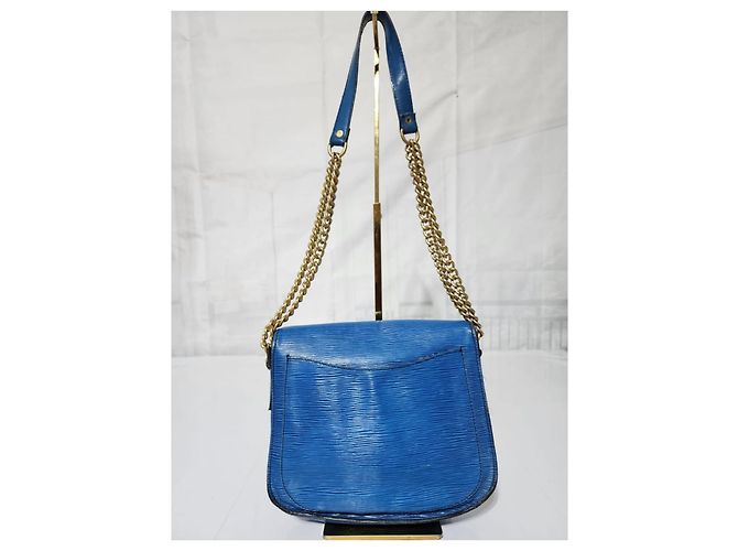 LOUIS VUITTON Epi Saint Cloud GM Schultertasche Blau - Ansicht 2