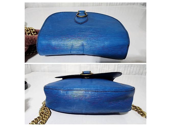 LOUIS VUITTON Epi Saint Cloud GM Schultertasche Blau - Ansicht 7