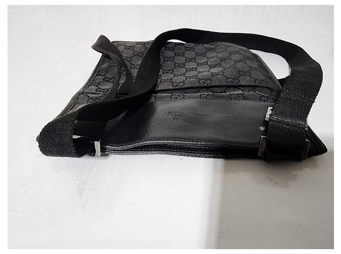 Borsa a tracolla Gucci GG Canvas Nera Nero - vista 11
