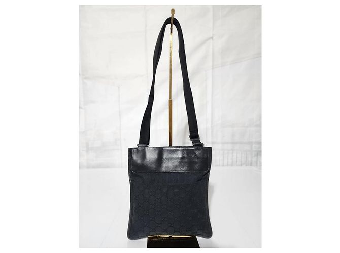Borsa a tracolla Gucci GG Canvas Nera Nero - vista 2