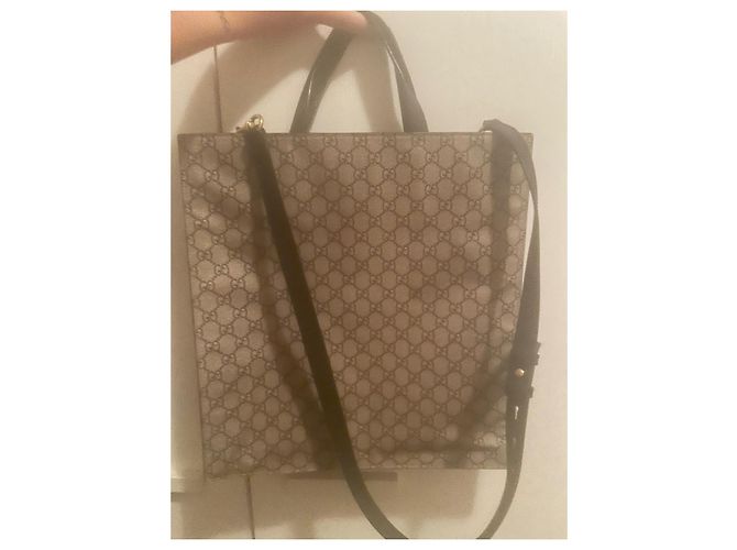 Borsa Gucci Camel in tessuto Cammello - vista 3