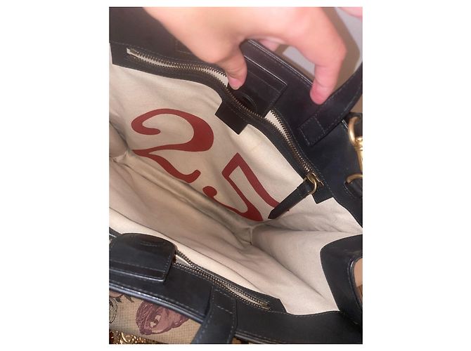 Borsa Gucci Camel in tessuto Cammello - vista 4