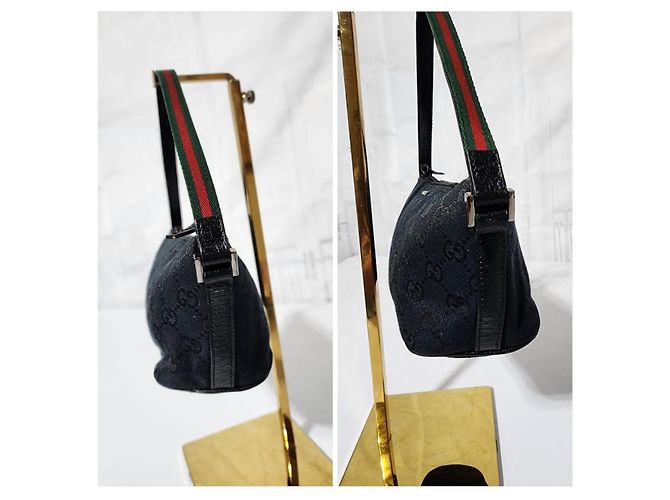 Pochete Sherryline em canvas GG Gucci preta Preto - vista 8
