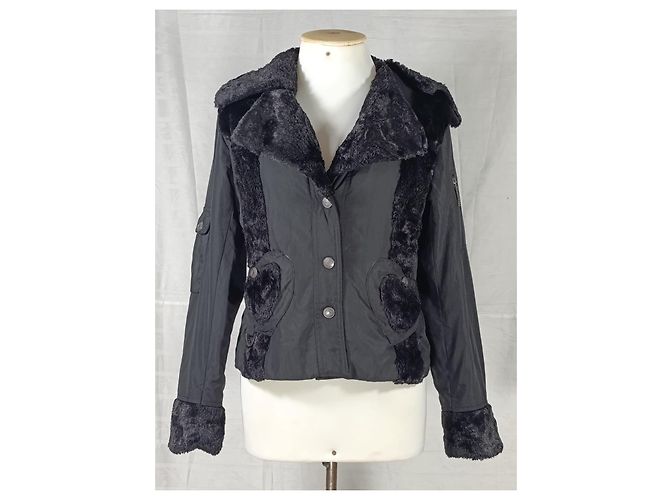 Christian Dior Jacke Schwarz Baumwolle Größe 38 - Ansicht 2