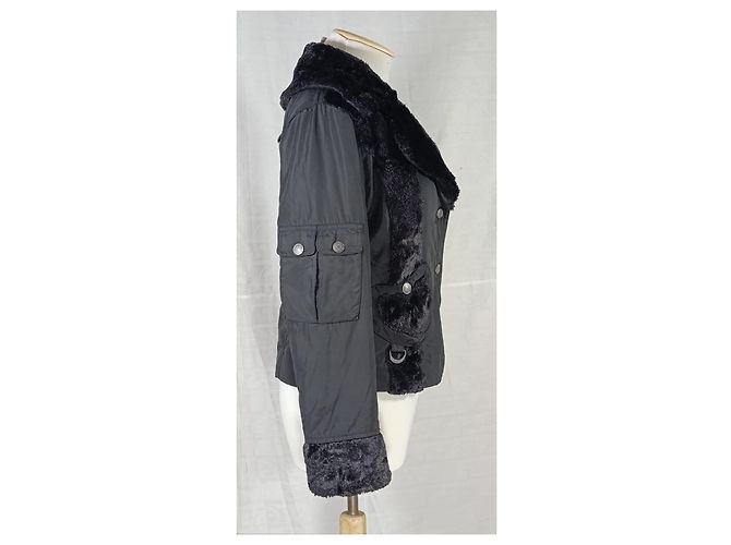 Christian Dior Jacke Schwarz Baumwolle Größe 38 - Ansicht 3