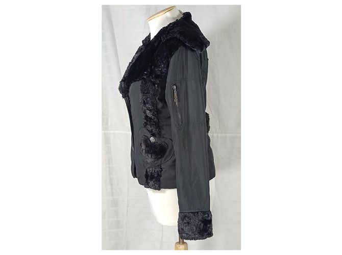 Christian Dior Jacke Schwarz Baumwolle Größe 38 - Ansicht 5