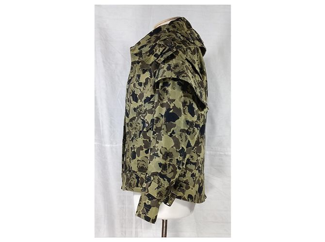 Giacca Kenzo Camouflage in Cotone Grigio - vista 3