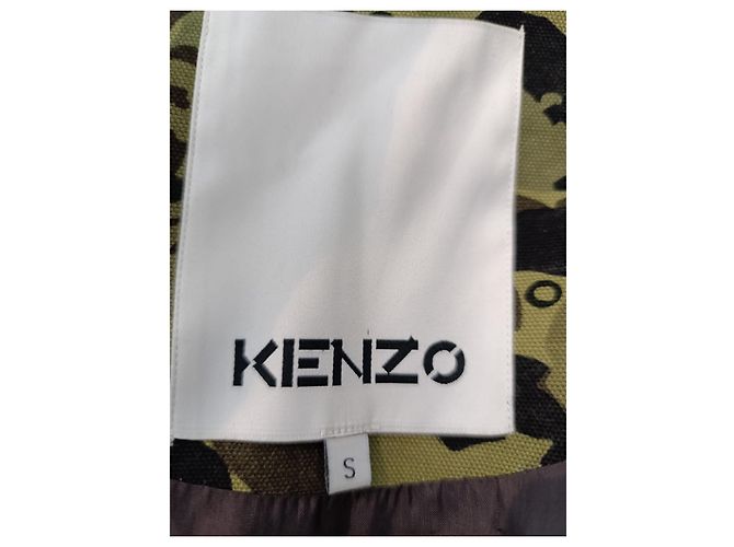 Giacca Kenzo Camouflage in Cotone Grigio - vista 5