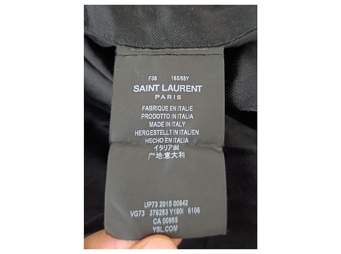 Chaqueta Teddy Saint Laurent rojo burdeos - vista 5