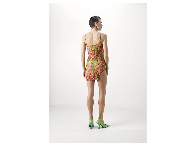 Autre Marque Robe Onalaja Zusi Mini Bretelles Cocktail Multicolore - vue 3