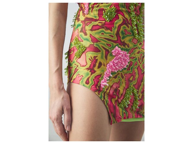 Autre Marque Robe Onalaja Zusi Mini Bretelles Cocktail Multicolore - vue 4