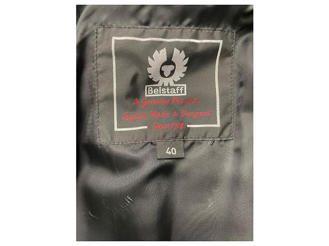 Parka Belstaff Catwoman de cuero de cordero negro - vista 2