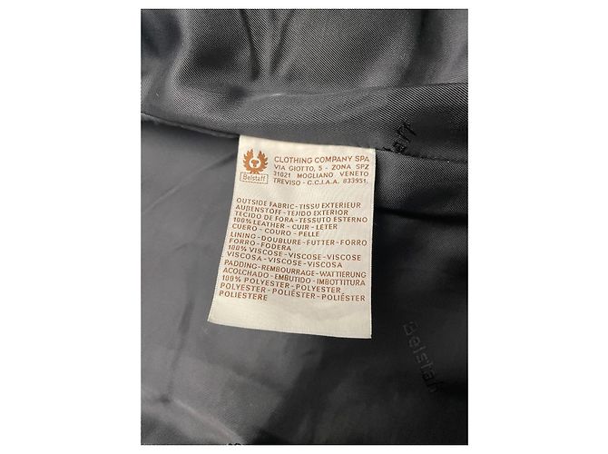 Parka Belstaff Catwoman de cuero de cordero negro - vista 3