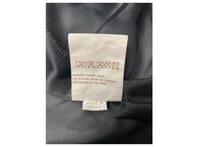Parka Belstaff Catwoman de cuero de cordero negro - vista 4