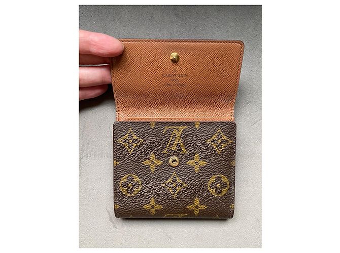 Cartera Louis Vuitton Double Flap Monogram Marrón Castaño - vista 8