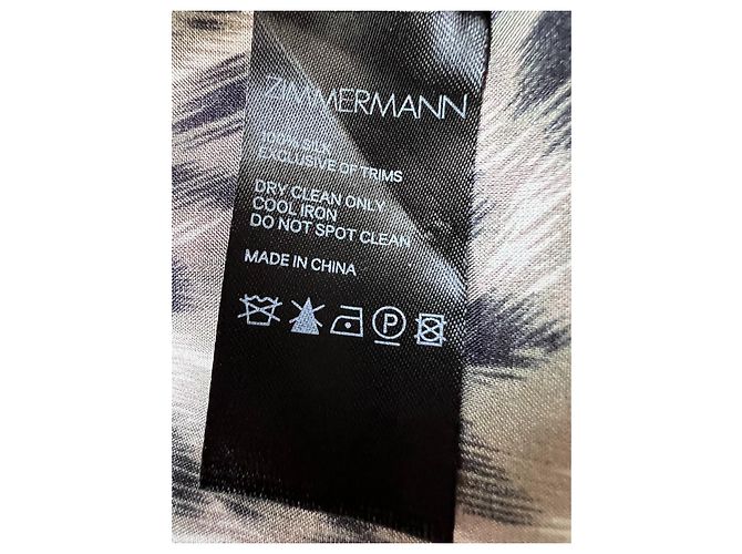 Vestido de seda con estampado animal Zimmermann Suraya Castaño - vista 6