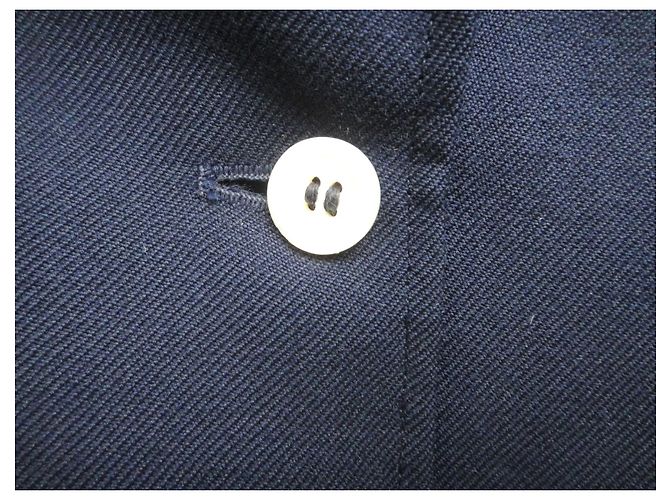 Autre Marque Blaue Wolljacke Größe 40 - Ansicht 6