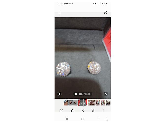 Autre Marque Orecchini in oro bianco e diamanti 2 ct VS G-H Argento - vista 3