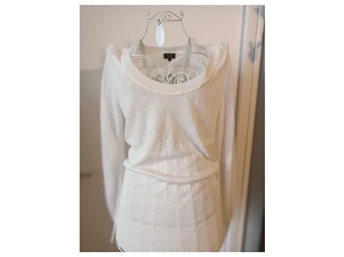 Faith Connexion Oversize Strickpullover aus Viskose Eggshell Aus weiß - Ansicht 2