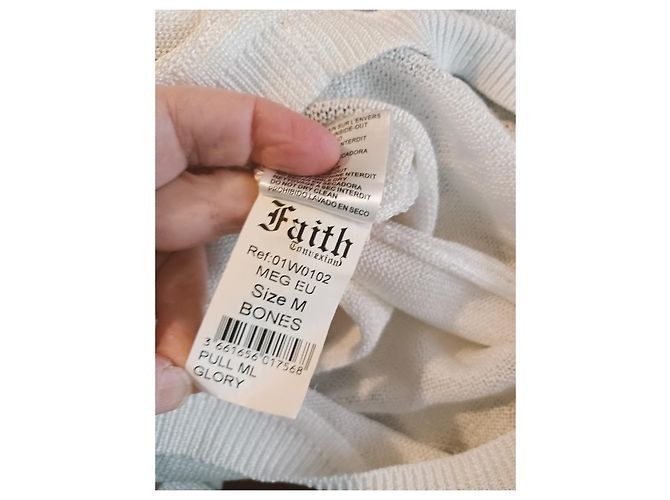 Faith Connexion Oversize Strickpullover aus Viskose Eggshell Aus weiß - Ansicht 5