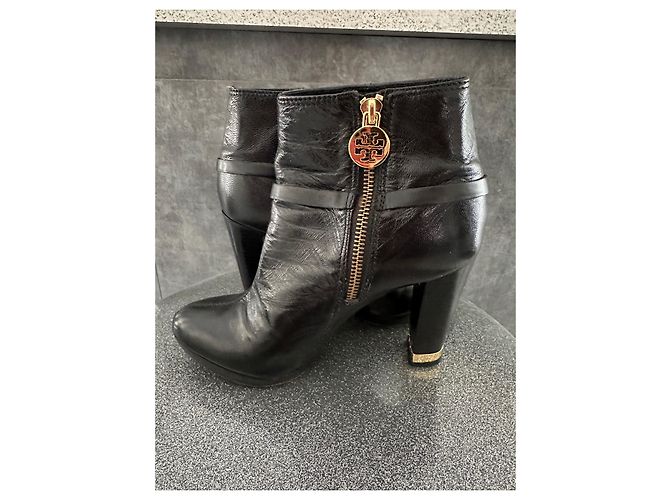 Botines de cuero negro Tory Burch - vista 2
