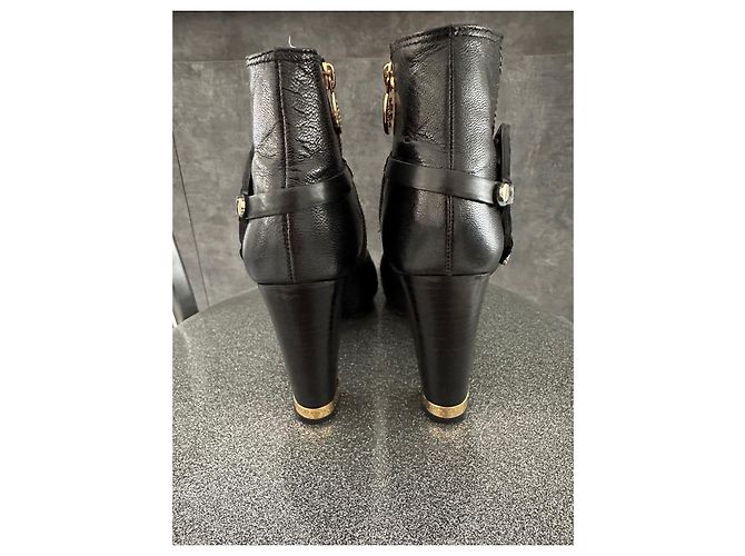 Botines de cuero negro Tory Burch - vista 4
