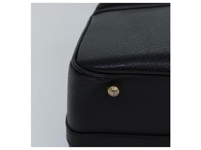 Borsa a mano in pelle Gucci Bamboo Vanity 2 vie nera 013 2122 2491 Auth ar12149 Nero - vista 15