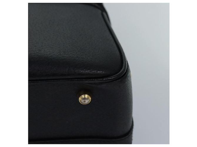 Borsa a mano in pelle Gucci Bamboo Vanity 2 vie nera 013 2122 2491 Auth ar12149 Nero - vista 16