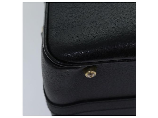 Borsa a mano in pelle Gucci Bamboo Vanity 2 vie nera 013 2122 2491 Auth ar12149 Nero - vista 17