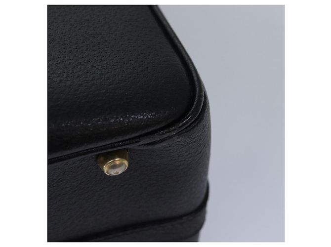 Borsa a mano in pelle Gucci Bamboo Vanity 2 vie nera 013 2122 2491 Auth ar12149 Nero - vista 8