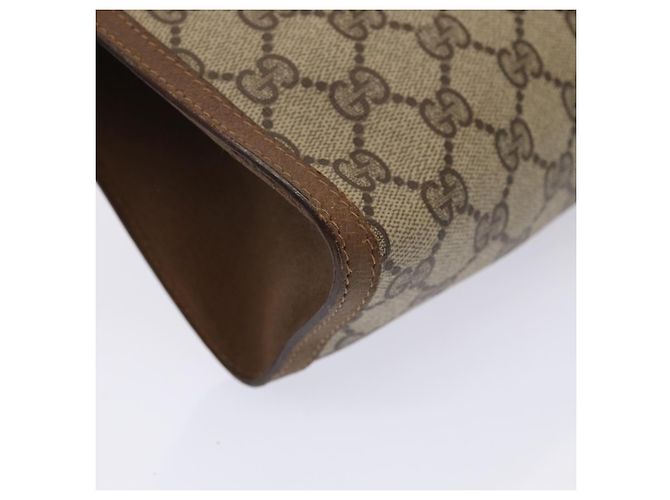 GUCCI GG Supreme Web Sherry Line Clutch Bag PVC Beige Rosso 89 01 033 Auth ep4795 - vista 16