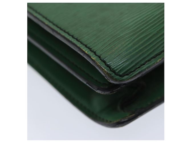 LOUIS VUITTON Epi Serviette Ambassador Borsa da Lavoro Verde M54412 LV Auth 84072 - vista 14
