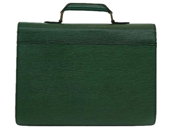 LOUIS VUITTON Epi Serviette Ambassador Borsa da Lavoro Verde M54412 LV Auth 84072 - vista 2