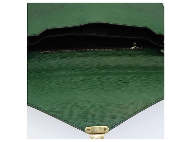 LOUIS VUITTON Epi Serviette Ambassador Borsa da Lavoro Verde M54412 LV Auth 84072 - vista 20