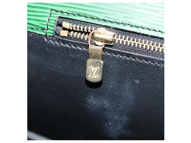 LOUIS VUITTON Epi Serviette Ambassador Borsa da Lavoro Verde M54412 LV Auth 84072 - vista 25