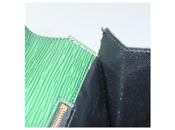 LOUIS VUITTON Epi Serviette Ambassador Borsa da Lavoro Verde M54412 LV Auth 84072 - vista 8