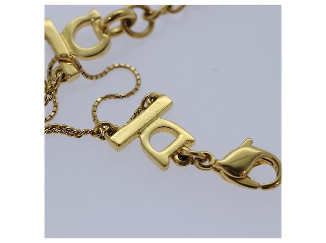 Bracciale in metallo dorato Christian Dior Auth am6489 - vista 13