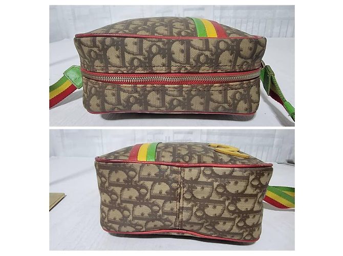 CHRISTIAN DIOR Borsa Messenger Rasta Diorissimo Marrone Beige - vista 10
